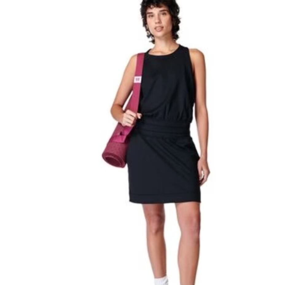 Sweaty Betty Gaia Athletisure Athletic Workout Black Dress Size XS